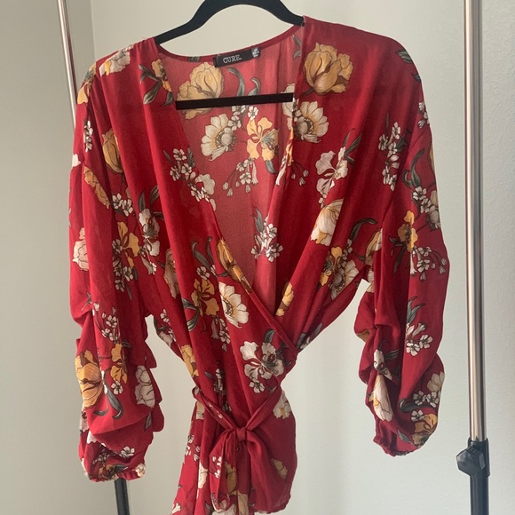 cure Tops - Crossbody Blouse